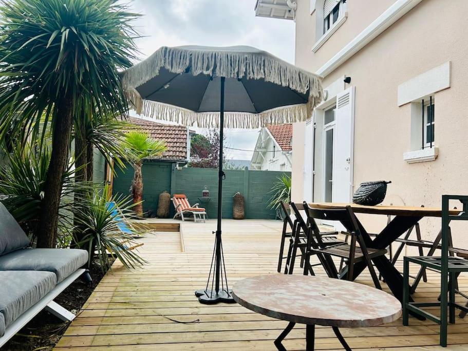 Villa8Pers 3'Piedplage Pleincentre Piscine Parking 阿卡雄 外观 照片