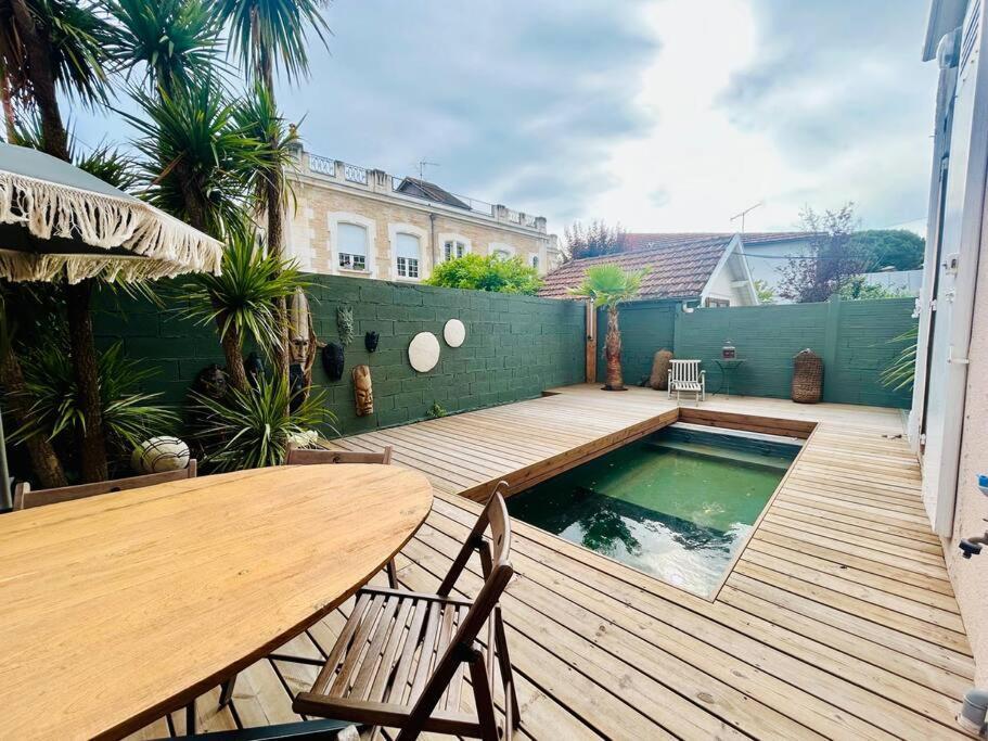 Villa8Pers 3'Piedplage Pleincentre Piscine Parking 阿卡雄 外观 照片